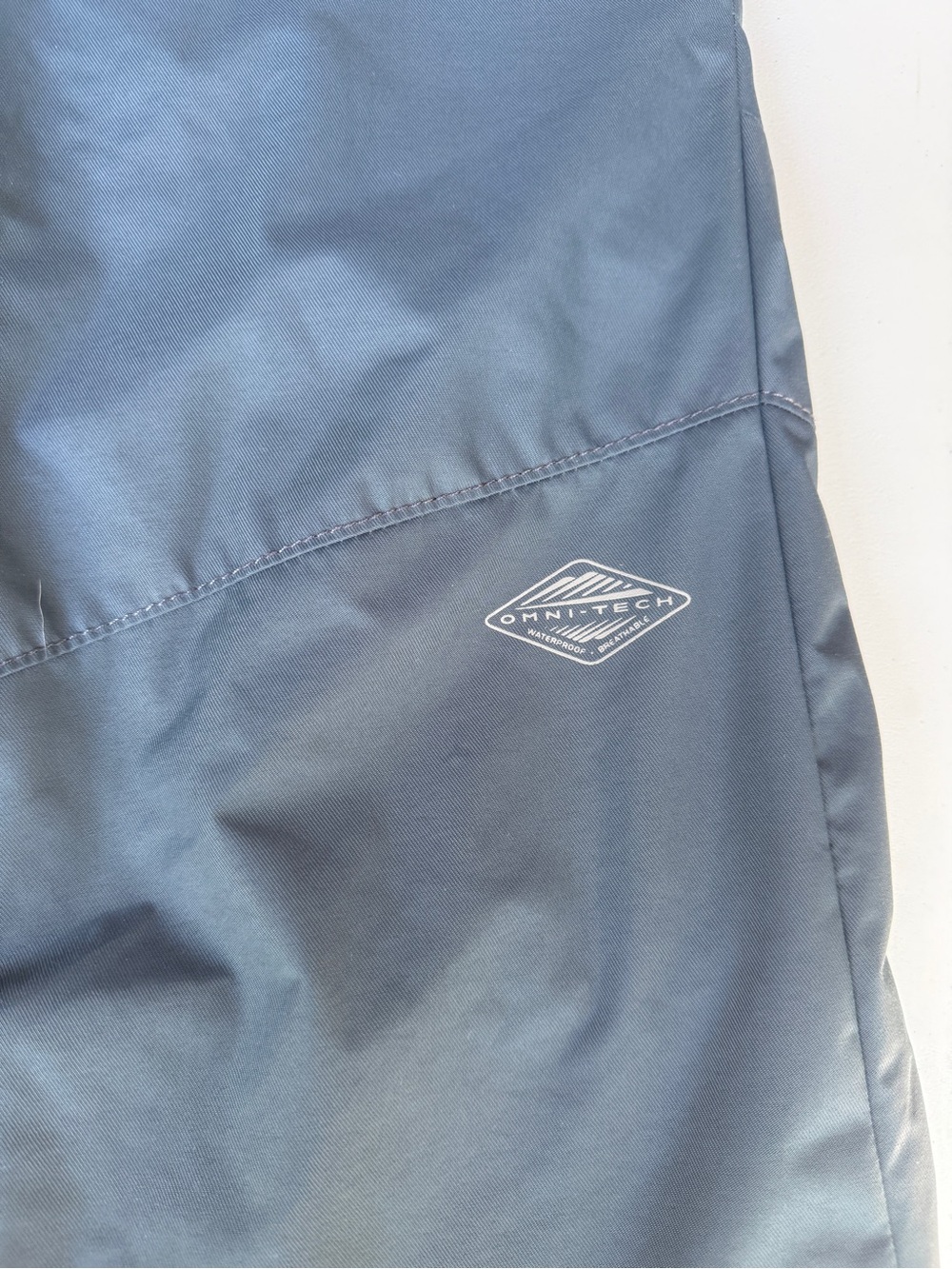 Columbia Omni-Heat Men's Gray /blue Outdoor Shell Pants - Waterproof Performance - Picture 9 of 10